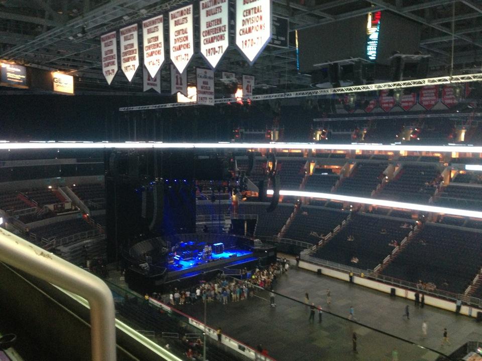 section 402, row a seat view  for concert - capital one arena