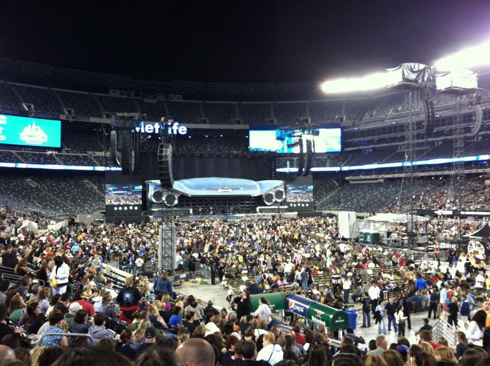 section 133, row 23 seat view  for concert - metlife stadium