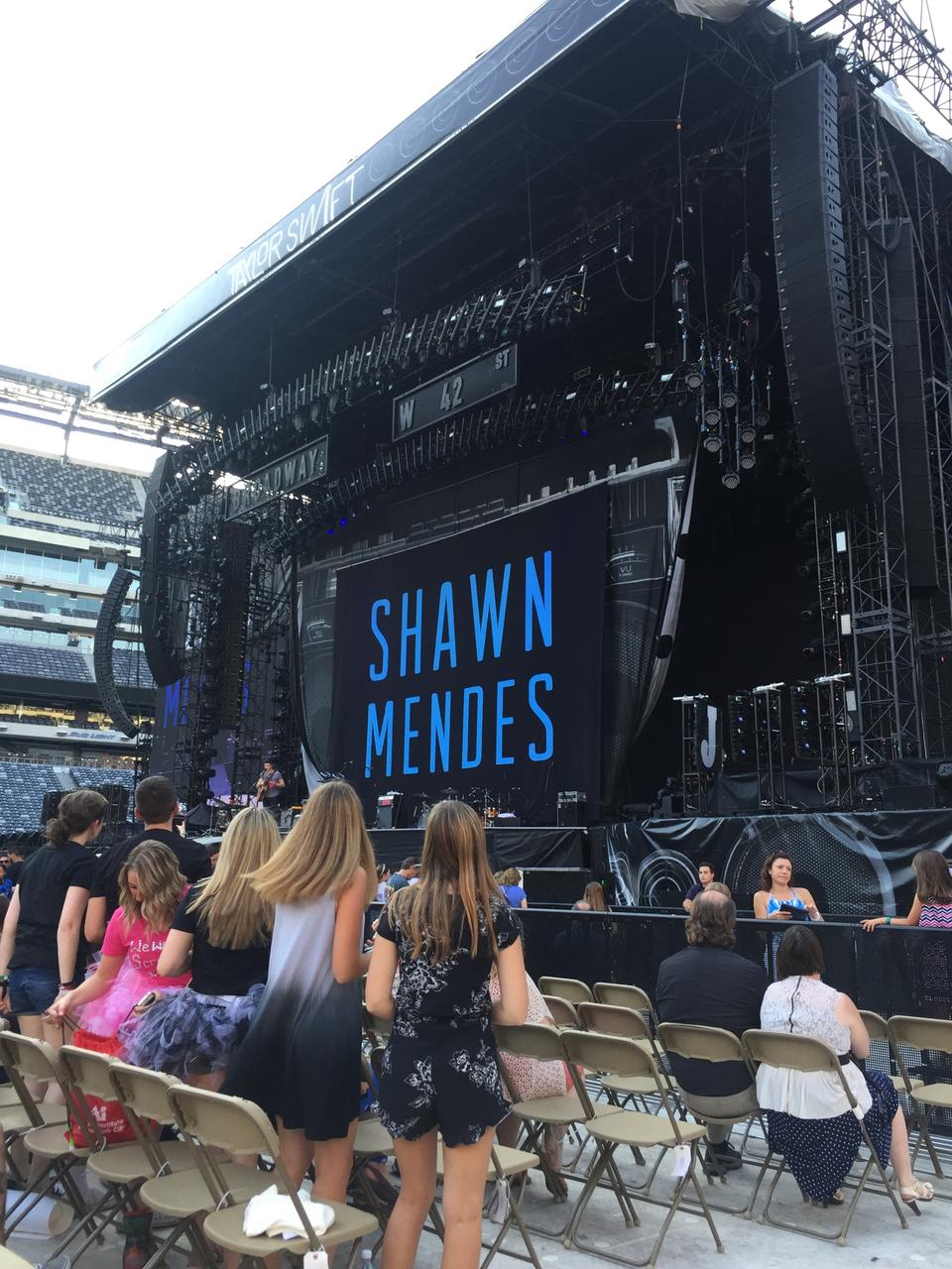 field 1, row 6 seat view  for concert - metlife stadium