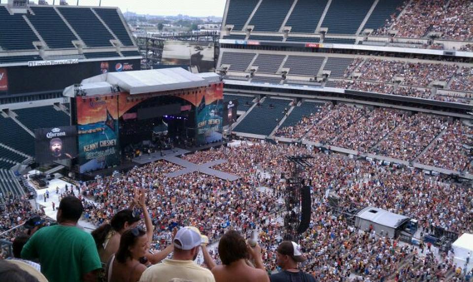 section 205 seat view  for concert - lincoln financial field