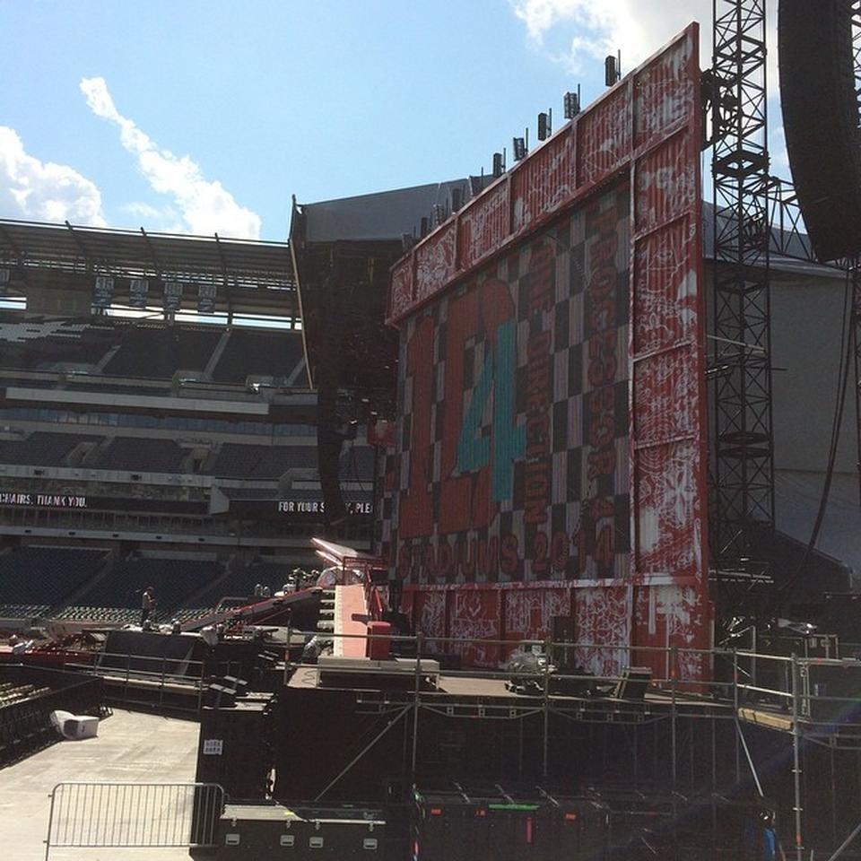 section 124, row 1 seat view  for concert - lincoln financial field