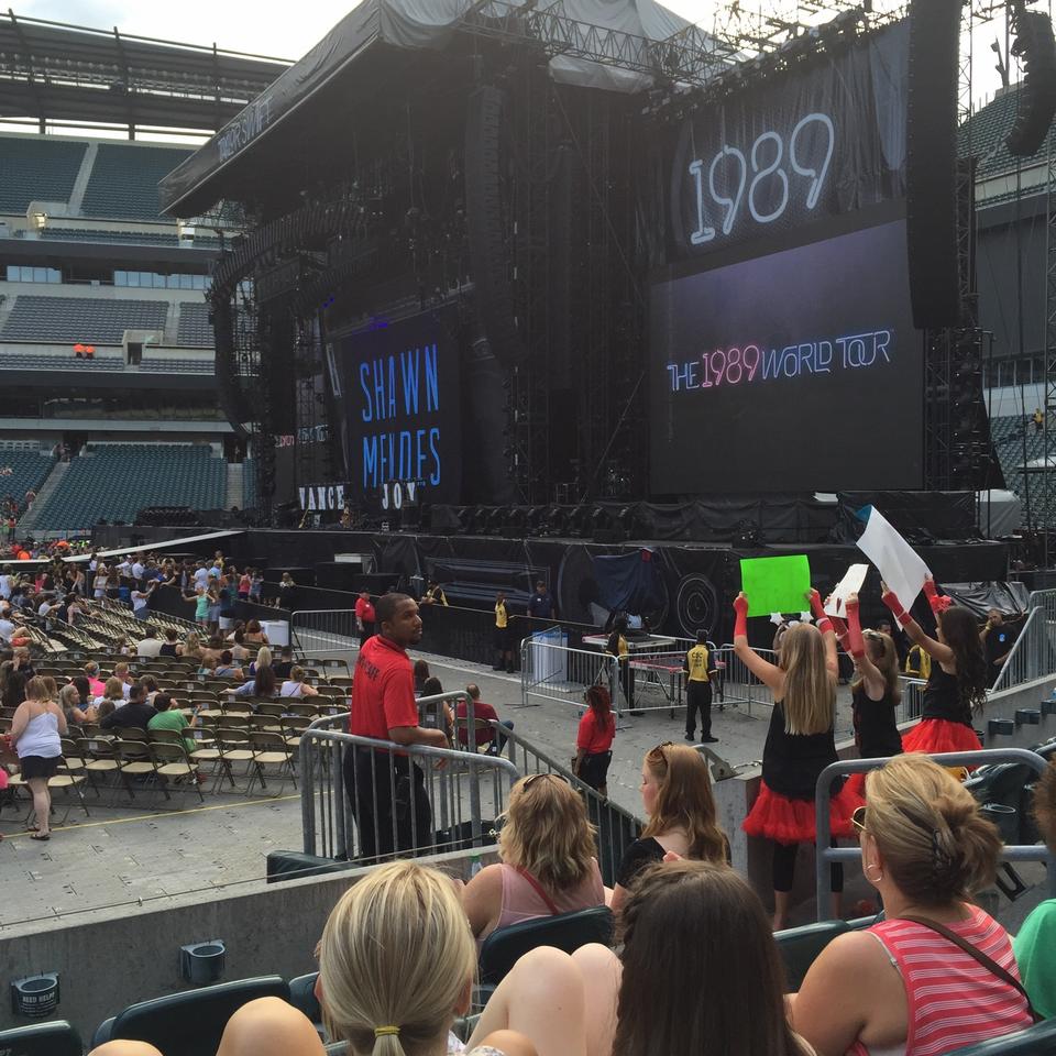 section 123, row 4 seat view  for concert - lincoln financial field