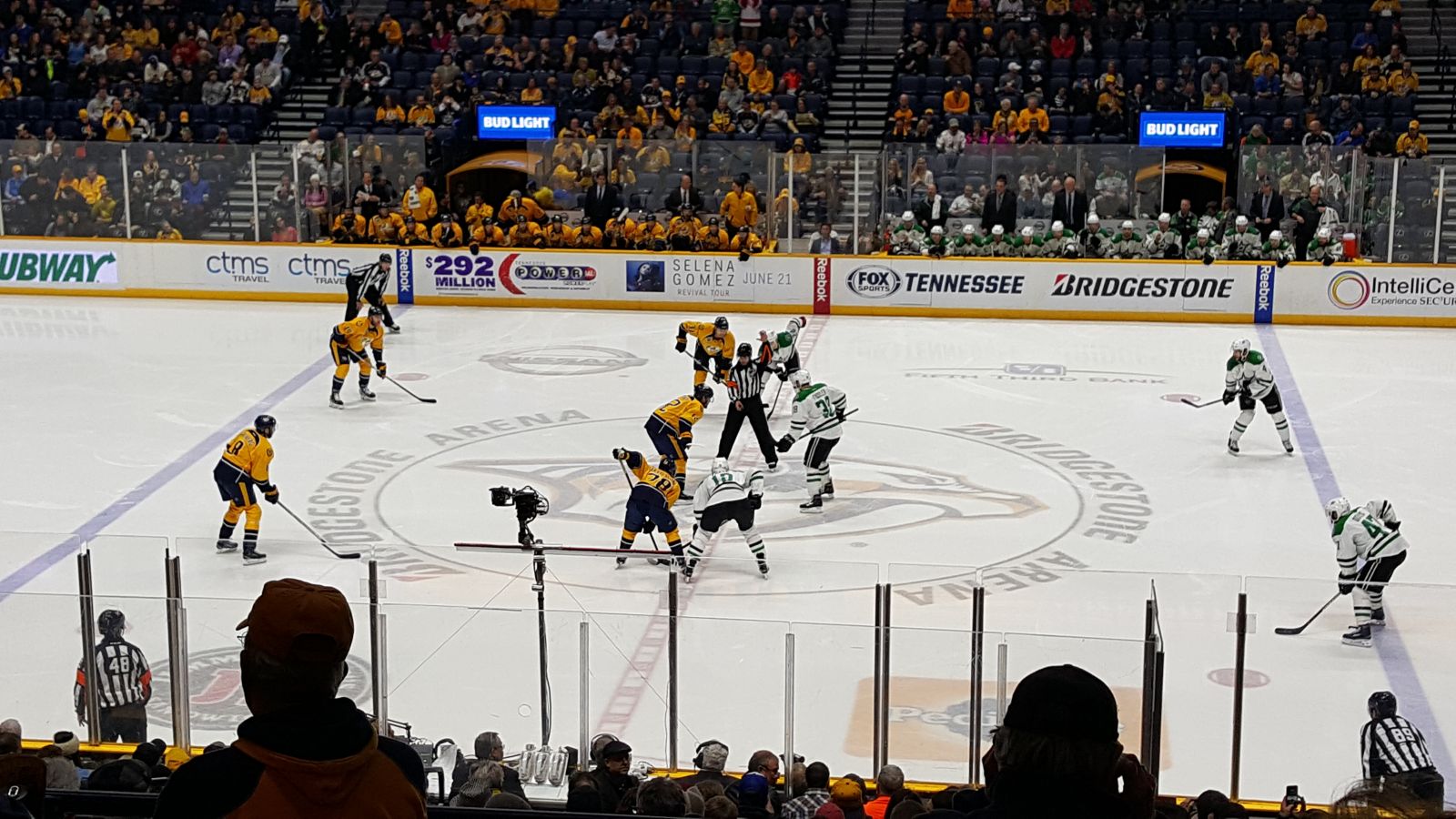 section 106, row l seat view  for hockey - bridgestone arena