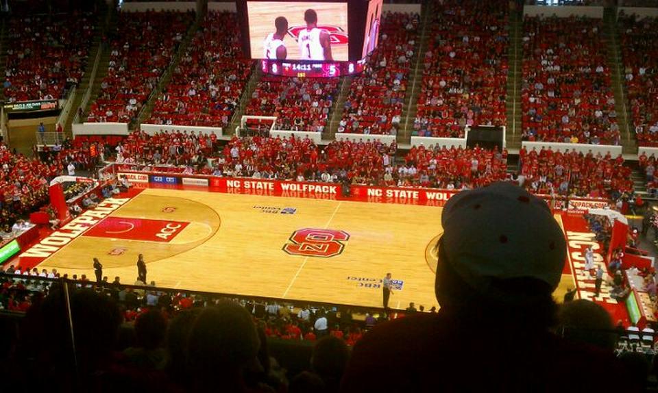 section 219 seat view  for basketball - pnc arena