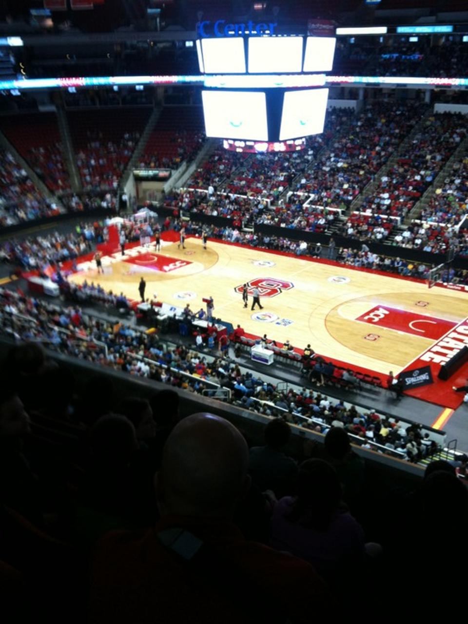 section 217 seat view  for basketball - lenovo center