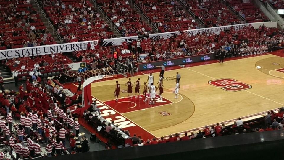 section 207 seat view  for basketball - pnc arena
