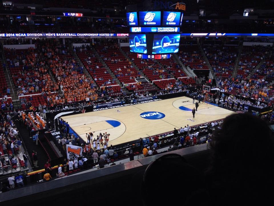 section 223, row c seat view  for basketball - lenovo center
