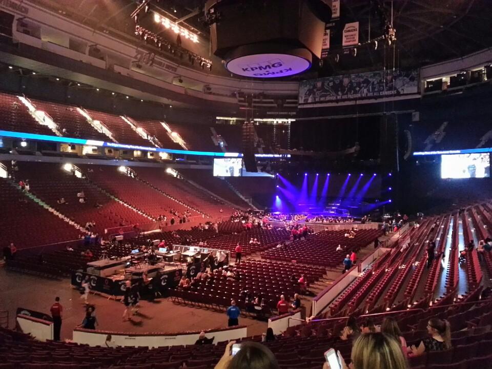 section 110, row 16 seat view  for concert - rogers arena