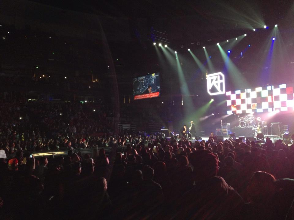 view from Honda Center Floor seats