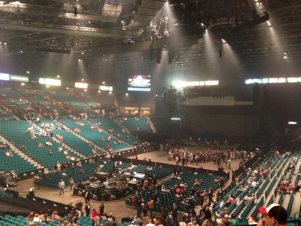 section 104 seat view  - mgm grand garden arena