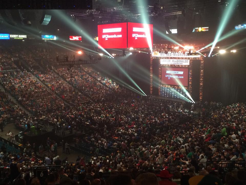 section 204 seat view  - mgm grand garden arena