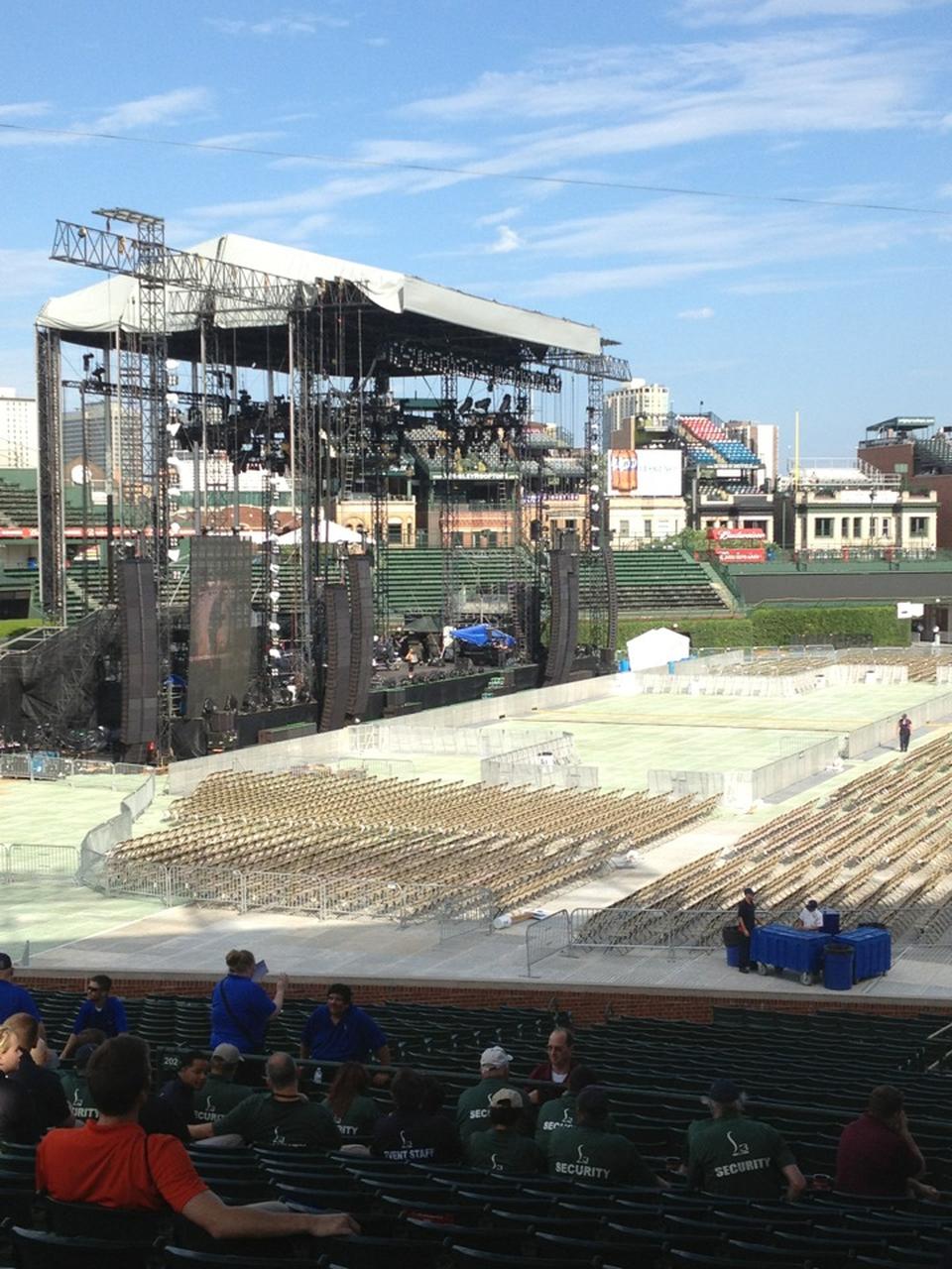 Section 105 at Wrigley Field for Concerts