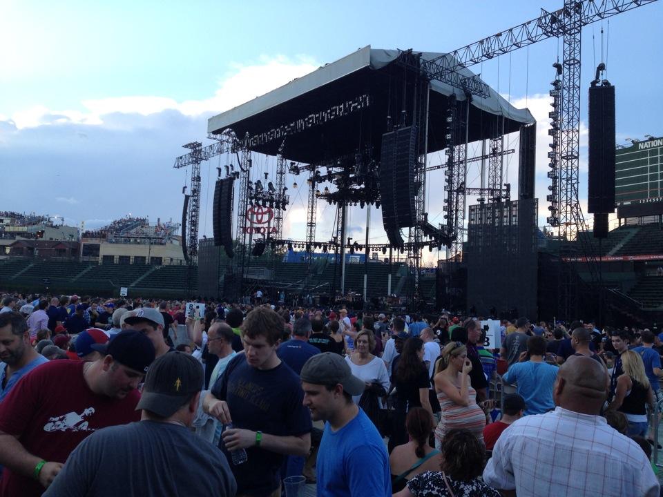 field k seat view  for concert - wrigley field