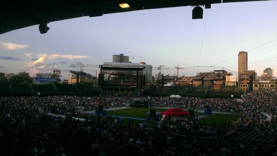 section 215 seat view  for concert - wrigley field