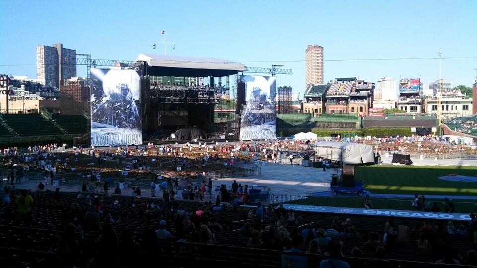 section 111 seat view  for concert - wrigley field