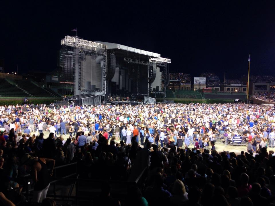 section 107 seat view  for concert - wrigley field