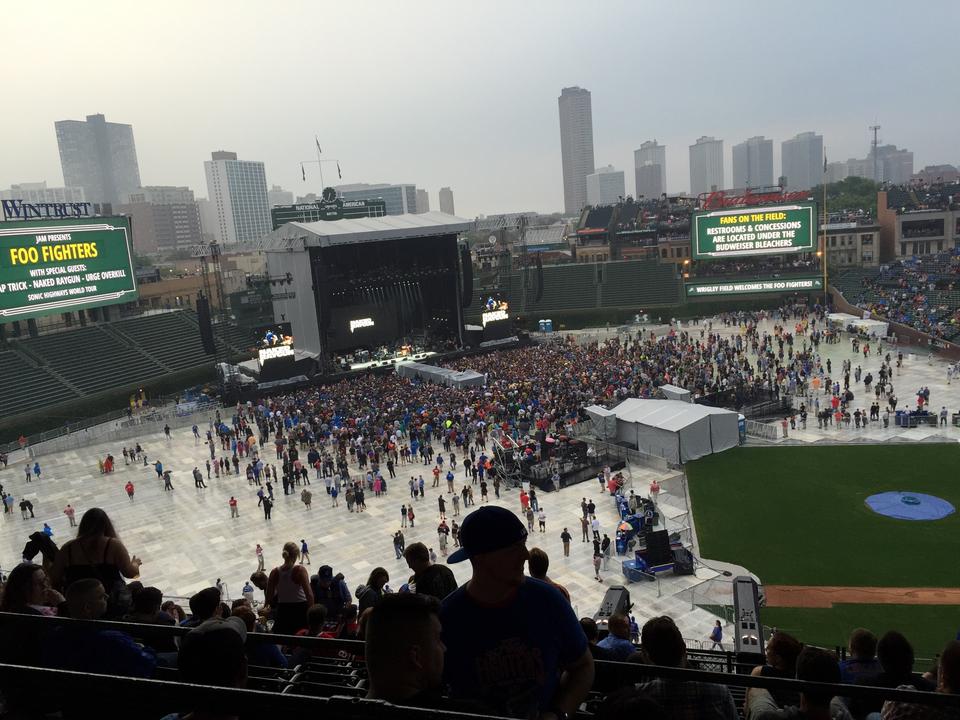 section 310 seat view  for concert - wrigley field