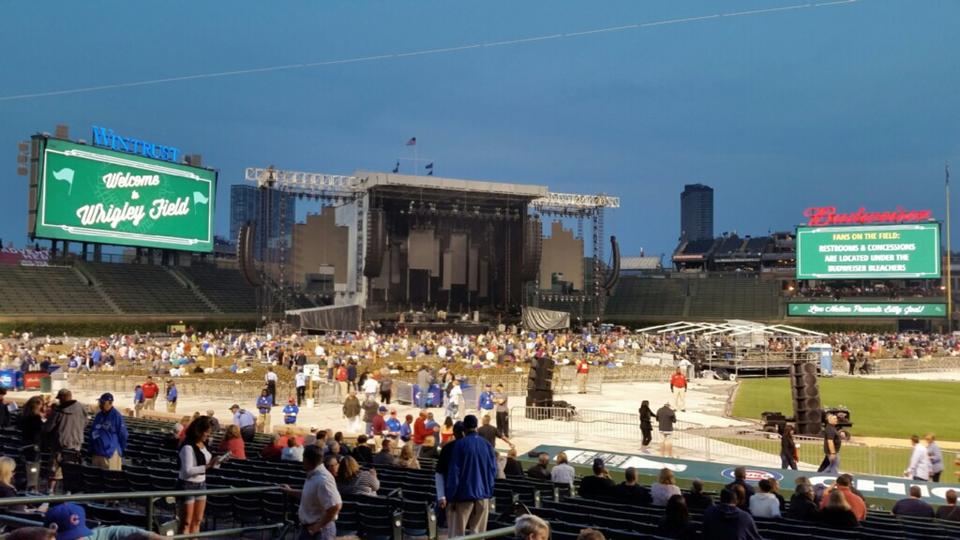wrigley field section 110 concert seating rateyourseats com wrigley field interactive seating chart