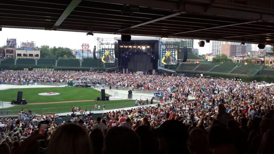 section 221 seat view  for concert - wrigley field