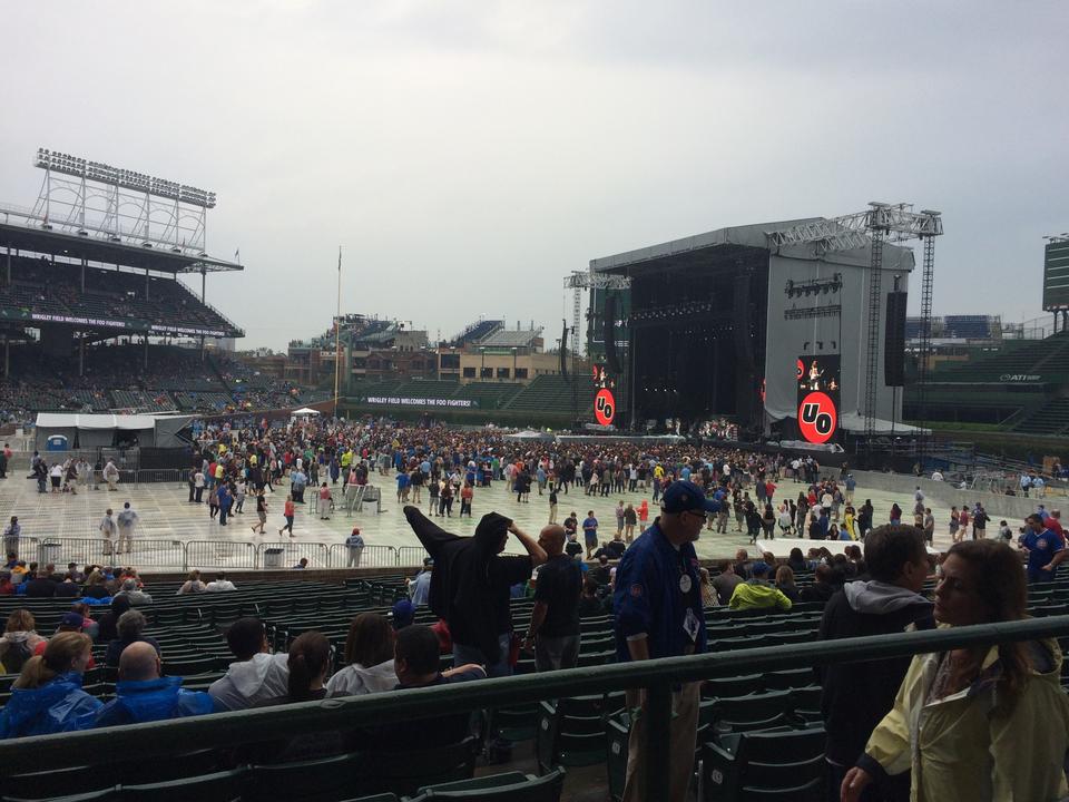 section 229, row 1 seat view  for concert - wrigley field