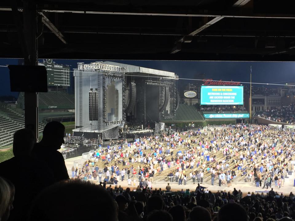 section 206 seat view  for concert - wrigley field