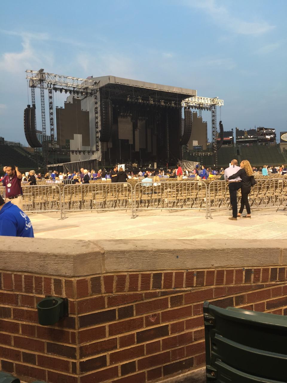 section 8 seat view  for concert - wrigley field