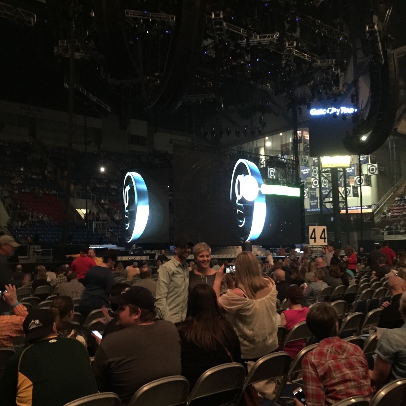 view from Fargodome Floor seats