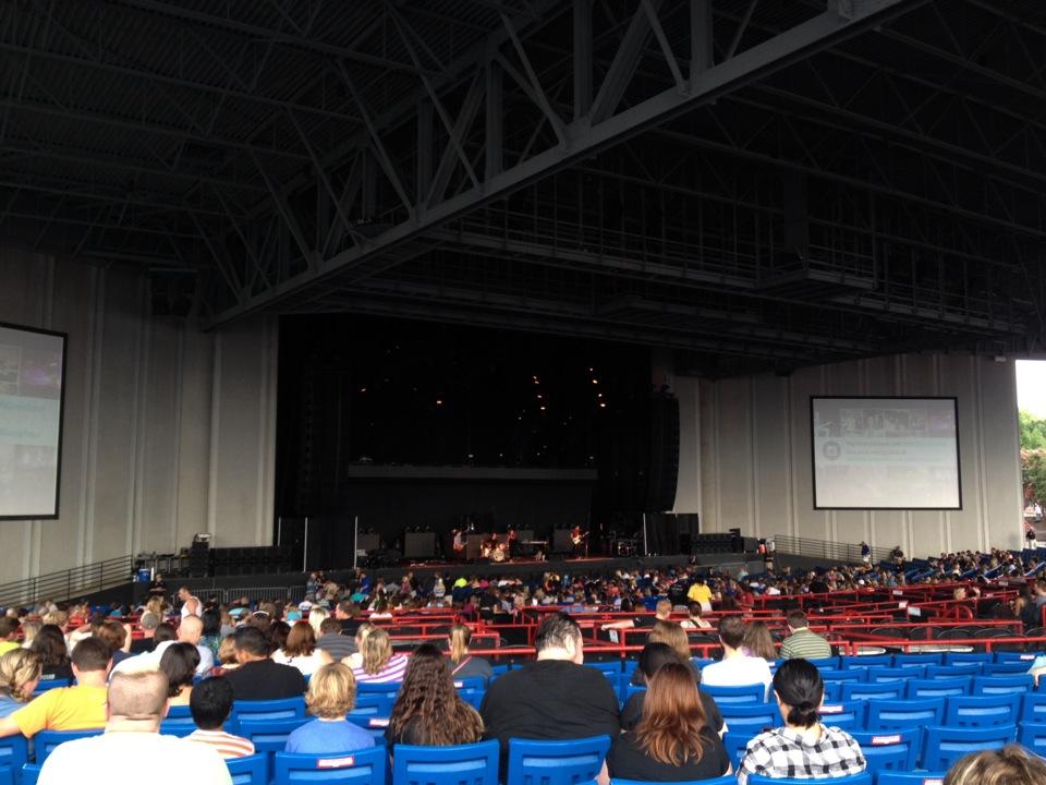 section 8, row l seat view  - pnc music pavilion