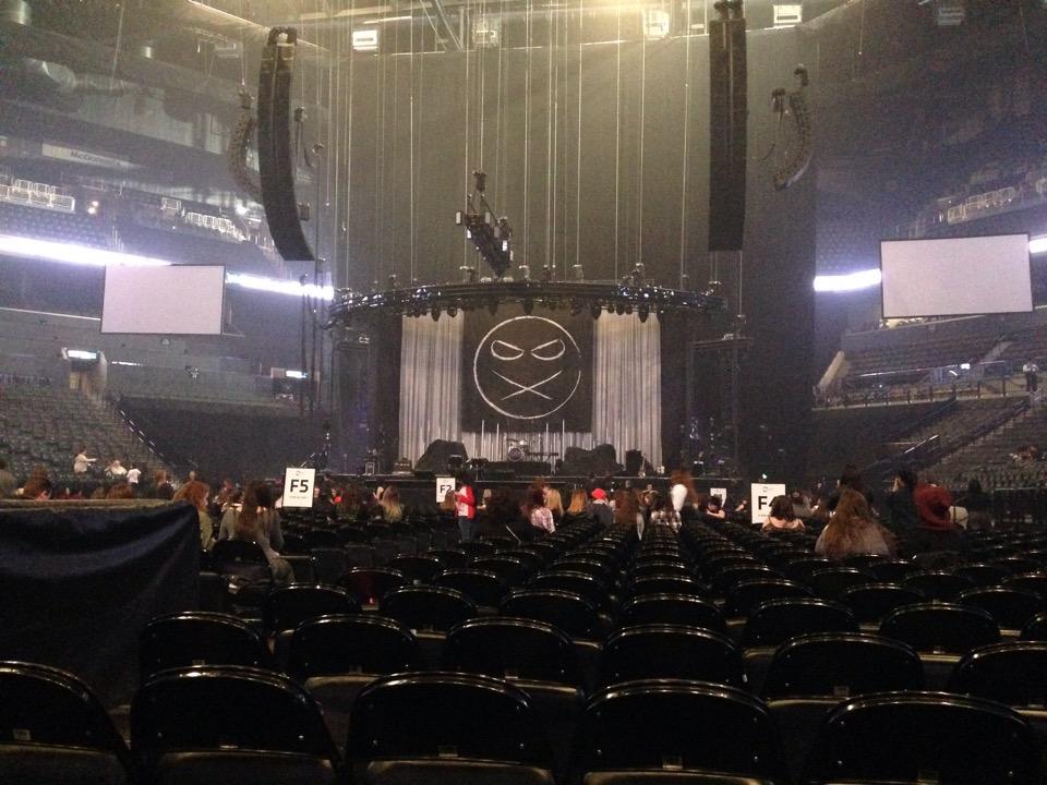 view from Barclays Center Floor seats