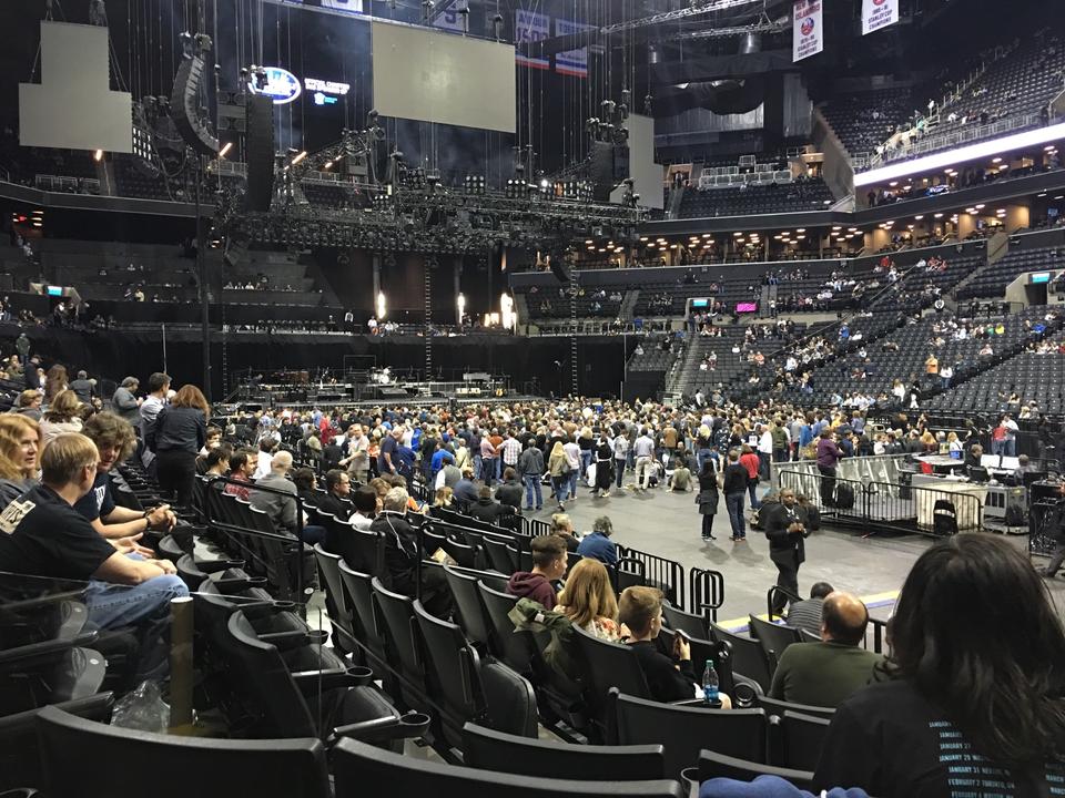 section 20, row 6 seat view  for concert - barclays center