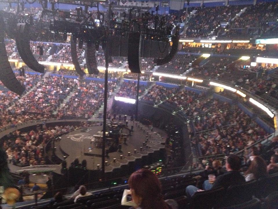 club 8 seat view  for concert - amalie arena
