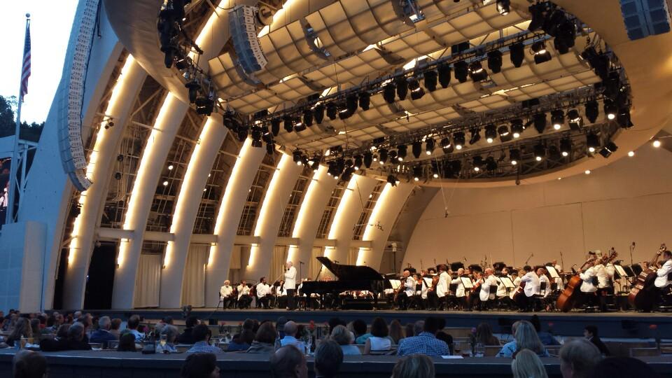 garden box 2 seat view  - hollywood bowl