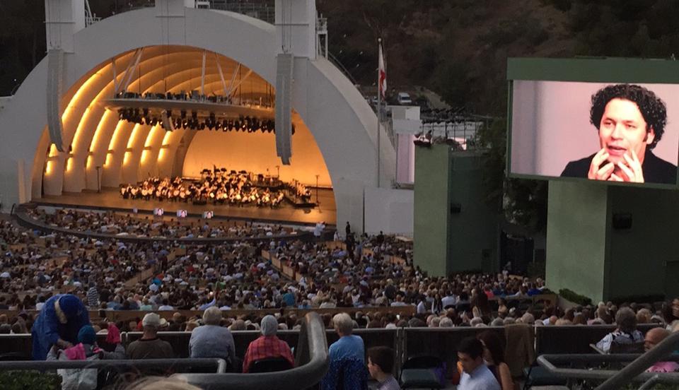 section l2 seat view  - hollywood bowl