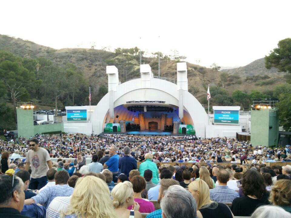 section r2 seat view  - hollywood bowl