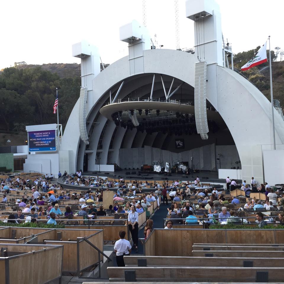 section f2 seat view  - hollywood bowl