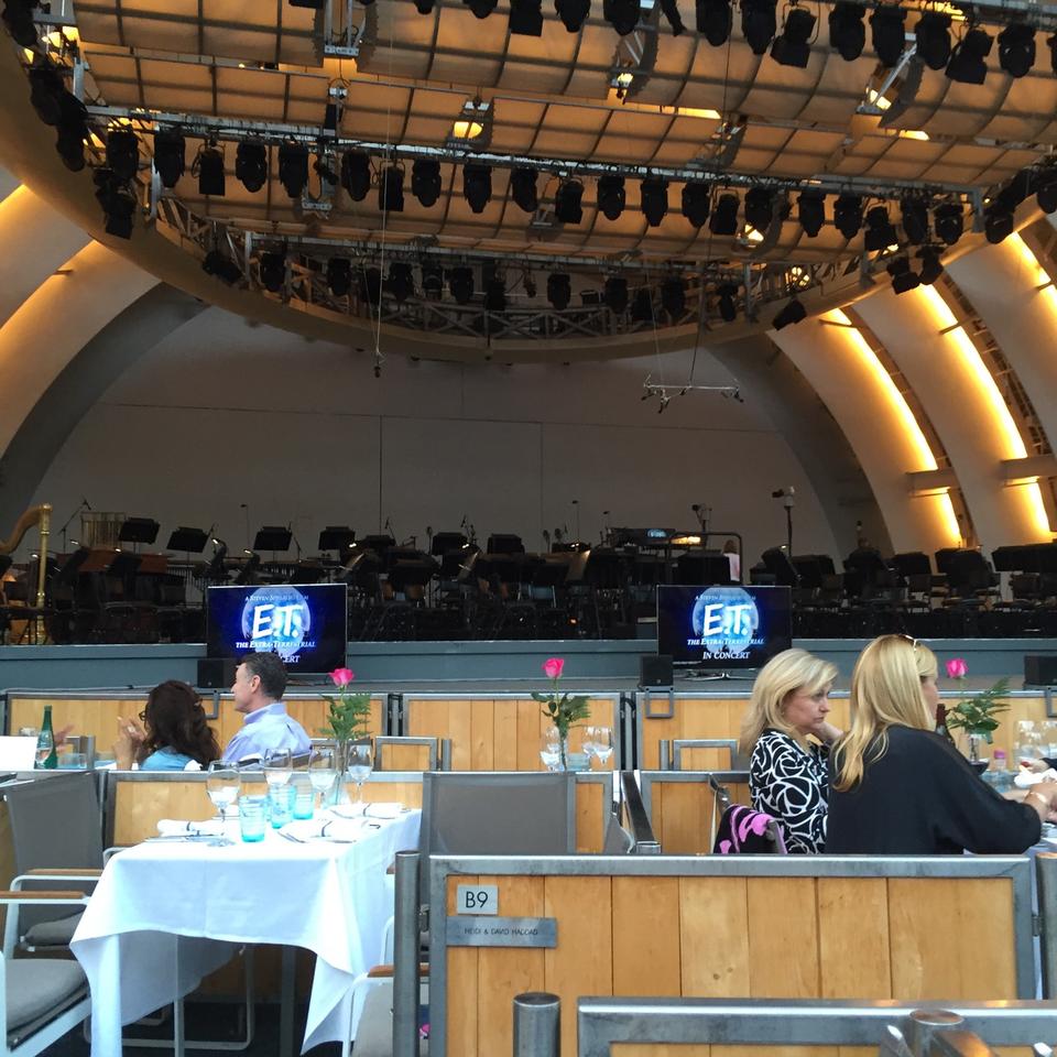 pool d seat view  - hollywood bowl