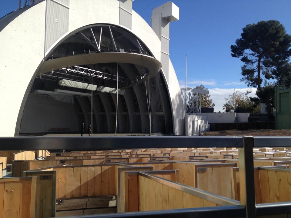 garden box 7 seat view  - hollywood bowl