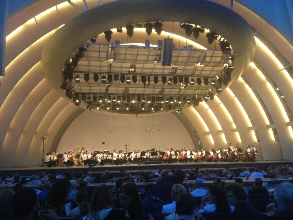 garden box 5 seat view  - hollywood bowl