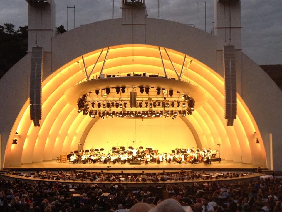 section h seat view  - hollywood bowl