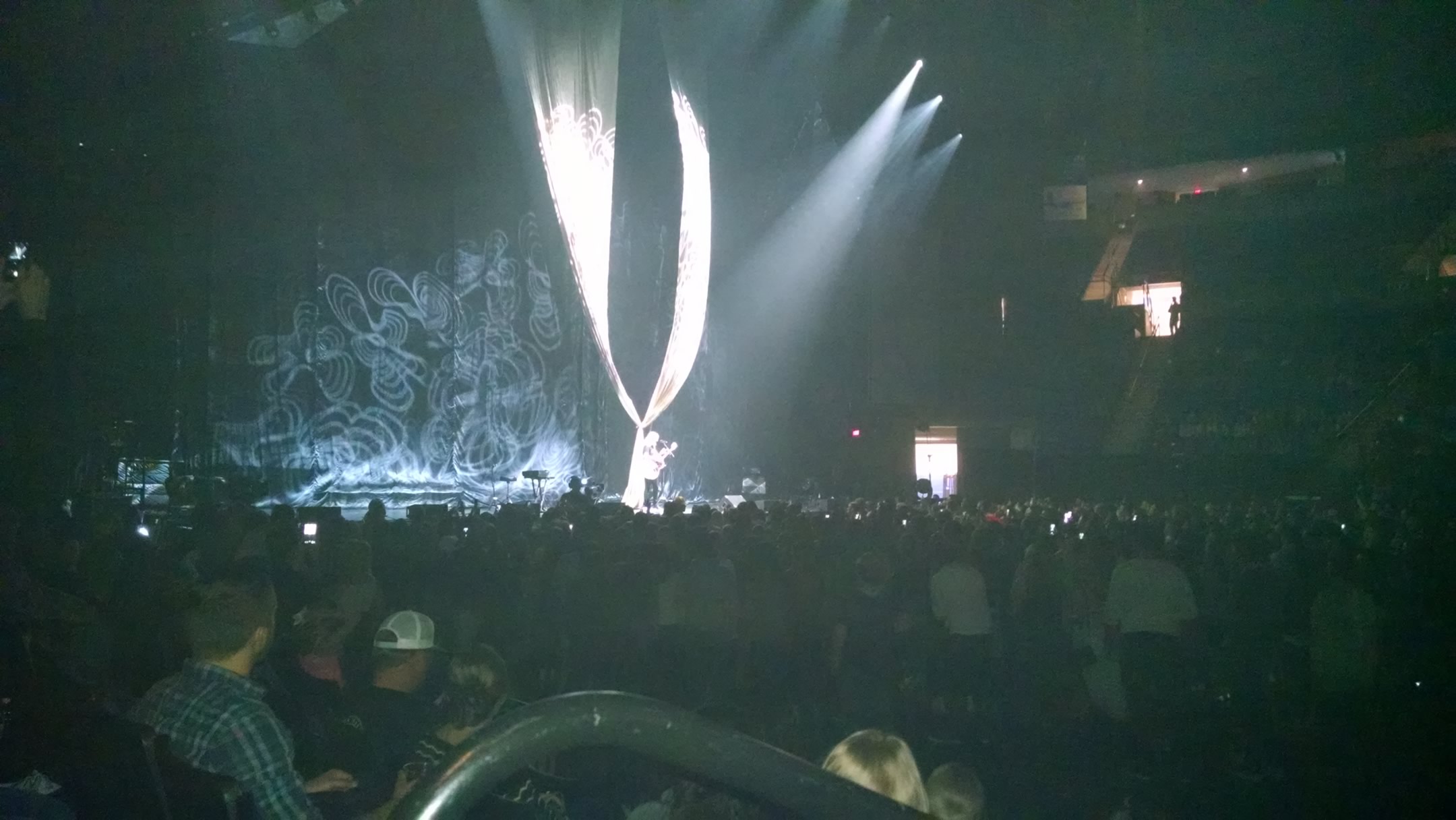 section 114, row d seat view  for concert - chaifetz arena