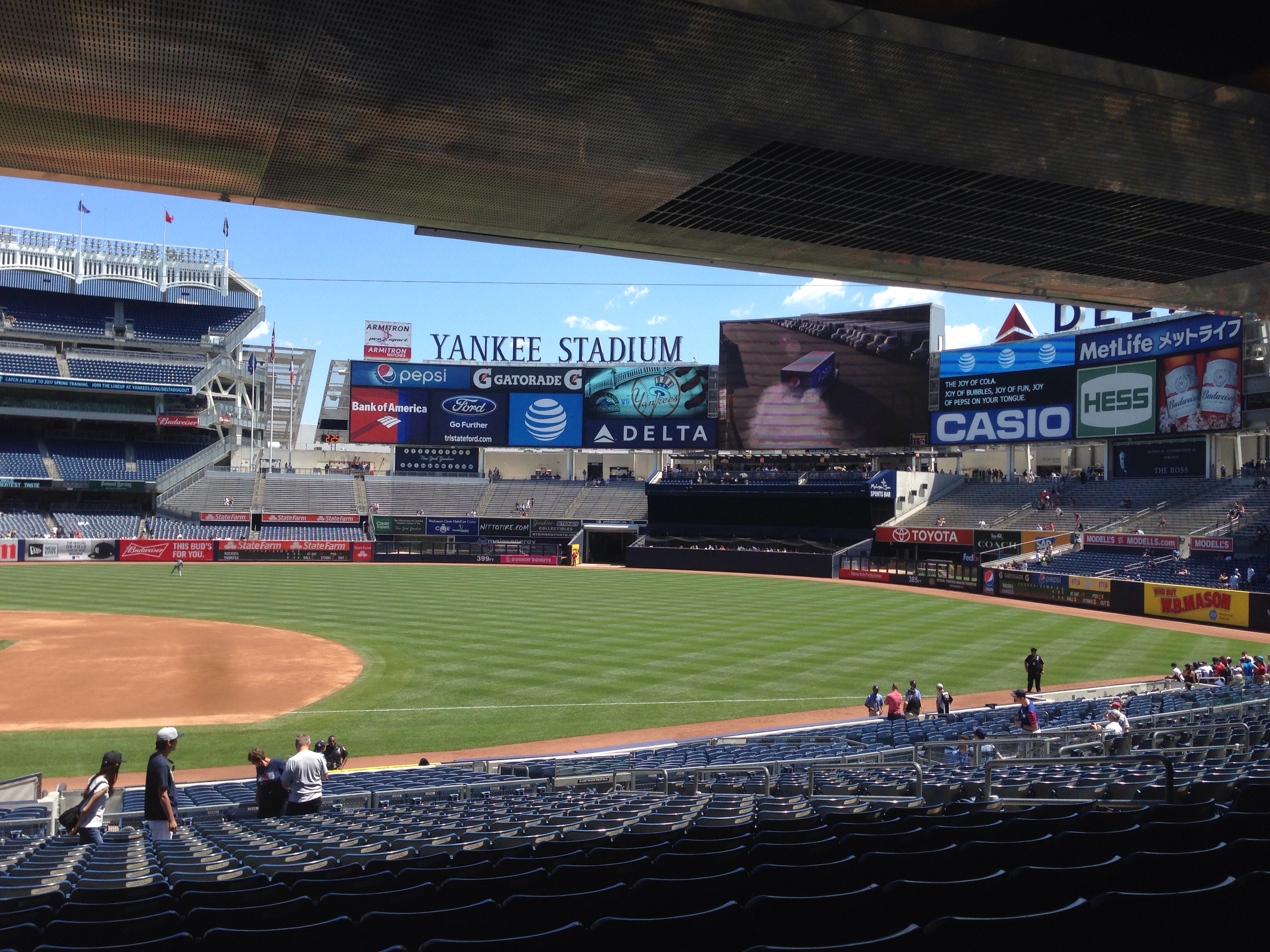 Section 114B at Yankee Stadium New York Yankees