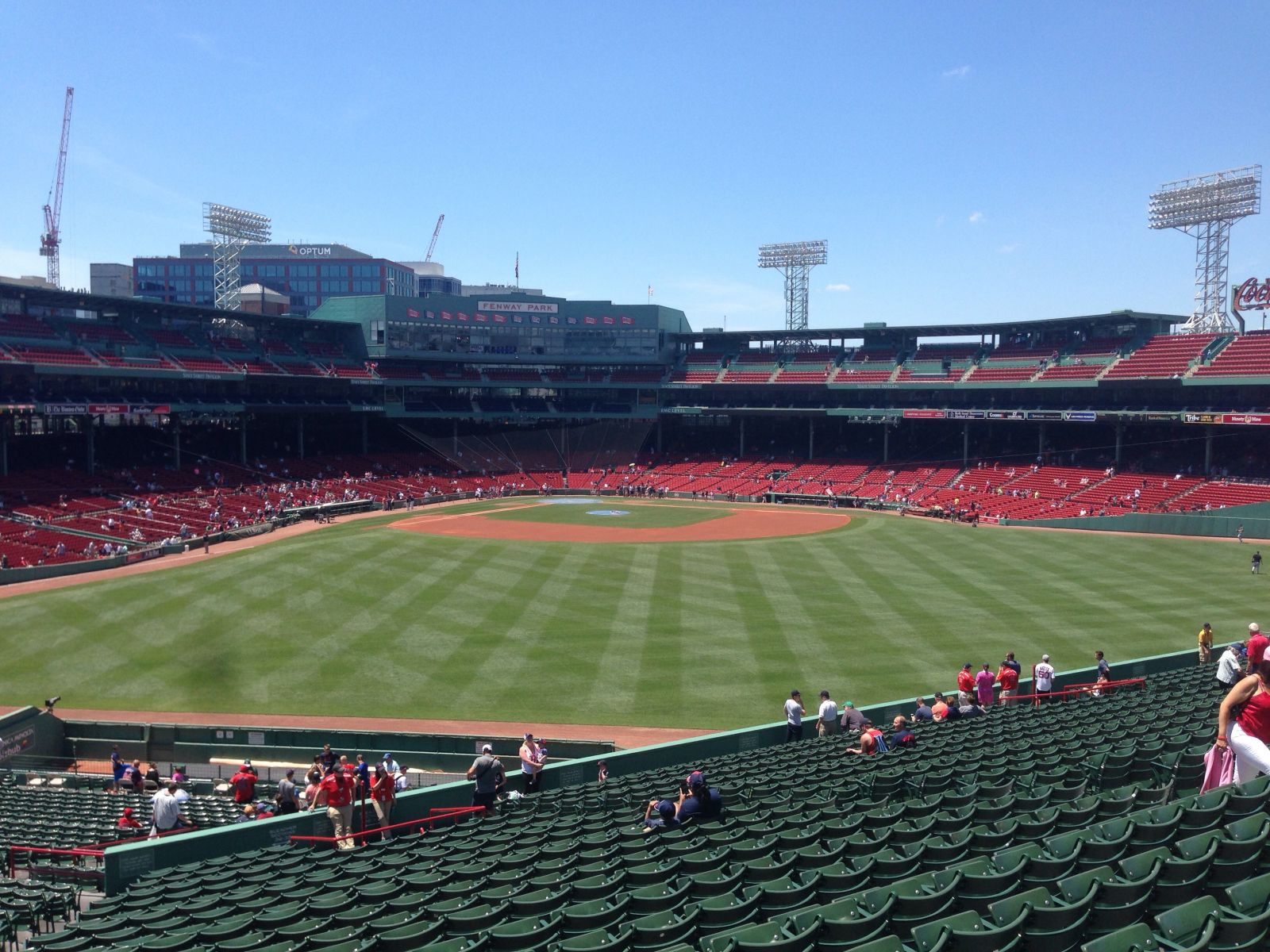 bleachers 38, row 29 seat view  for baseball - fenway park