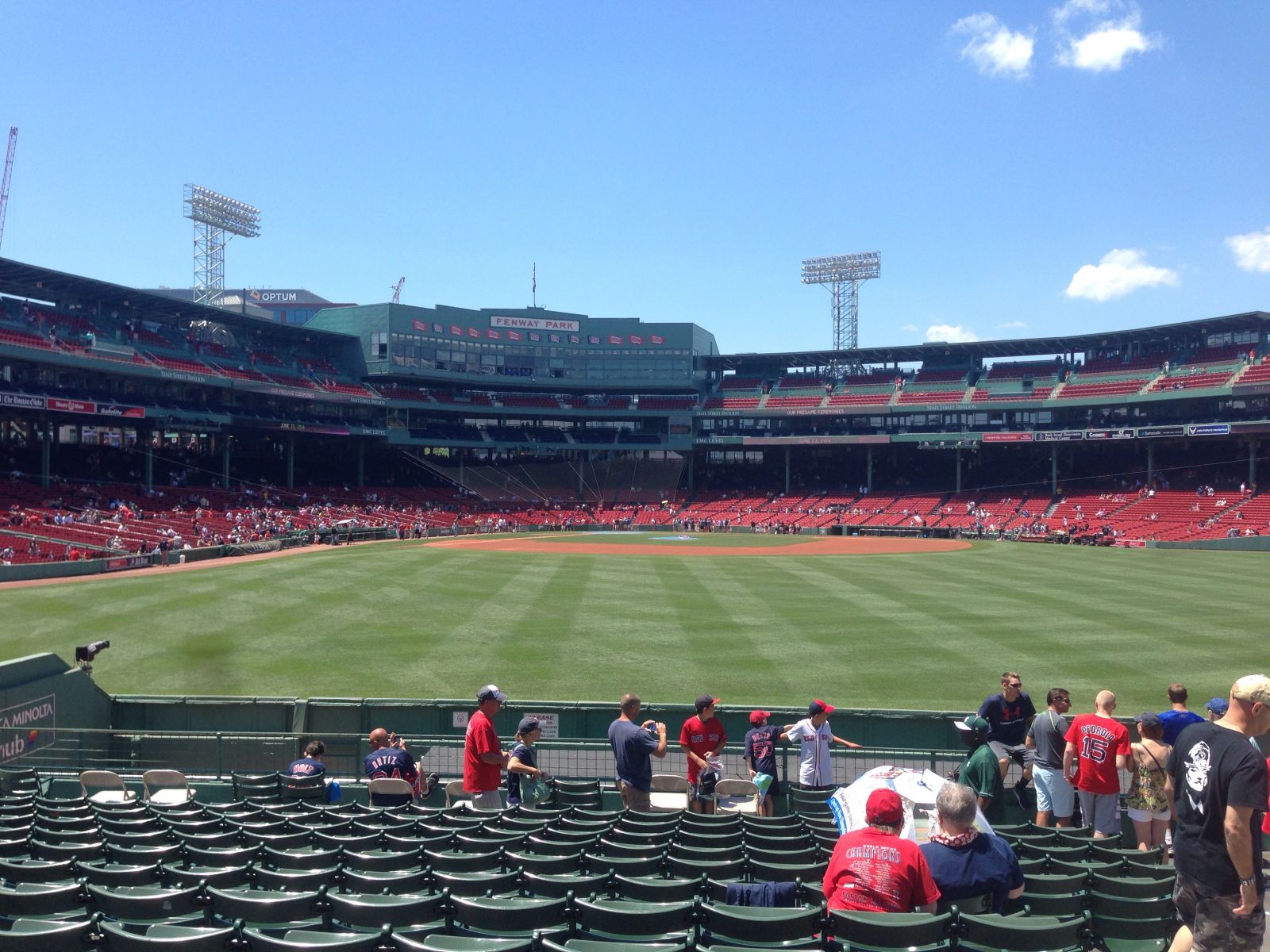 bleachers 41, row 16 seat view  for baseball - fenway park