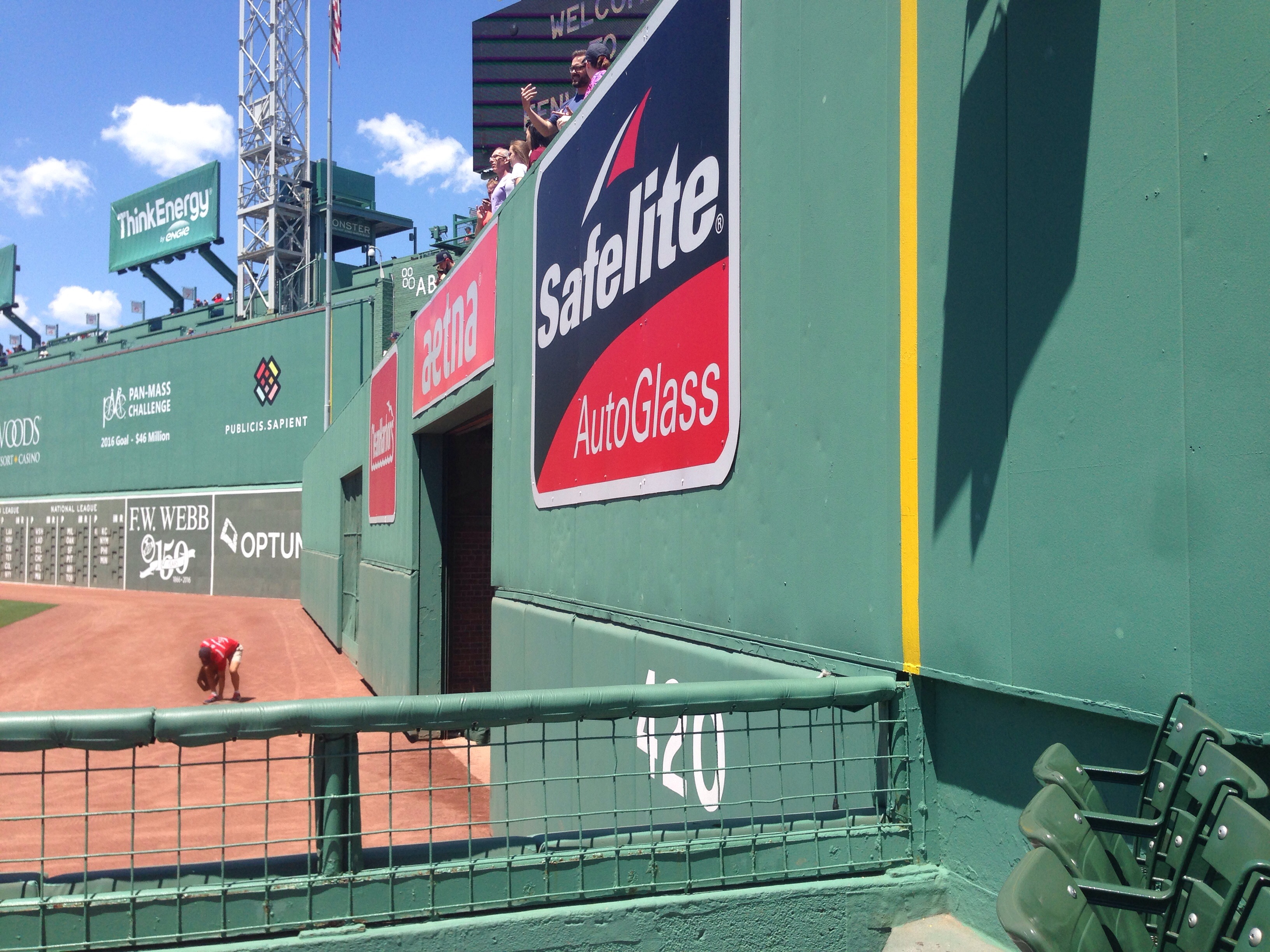 420 feet sign at fenway 420 feet sign at fenway