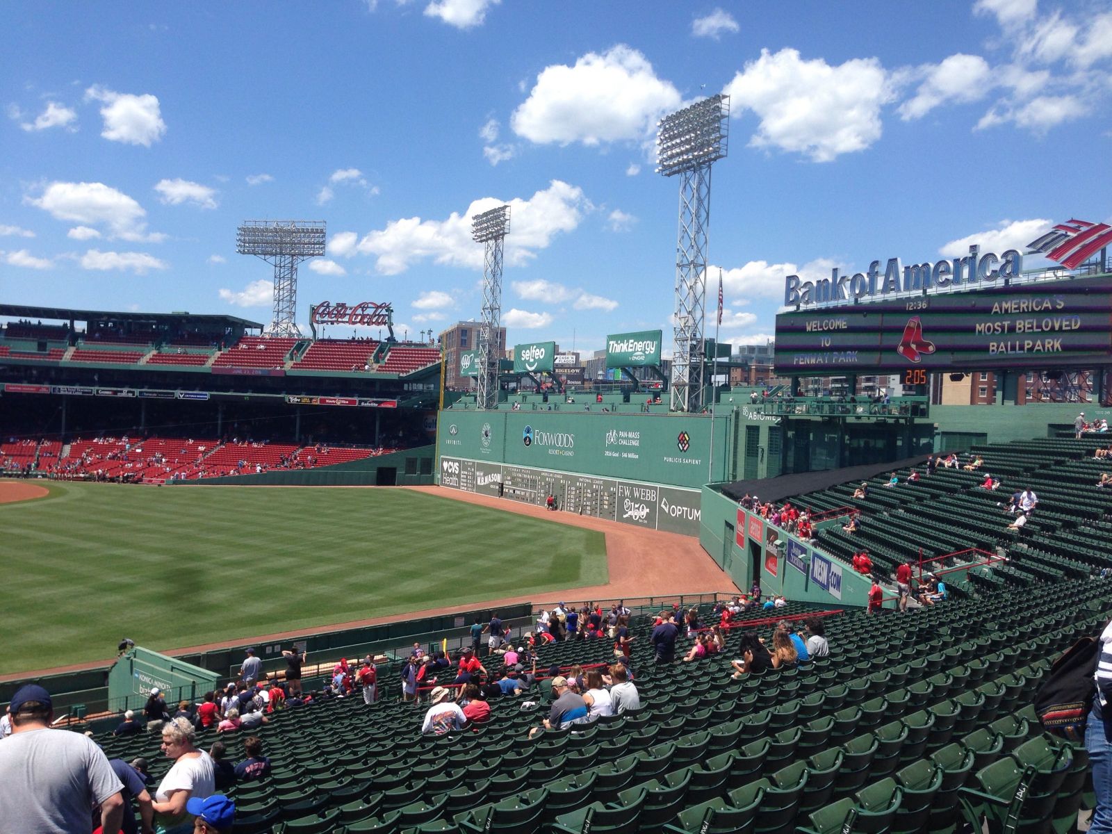 bleachers 43, row 37 seat view  for baseball - fenway park