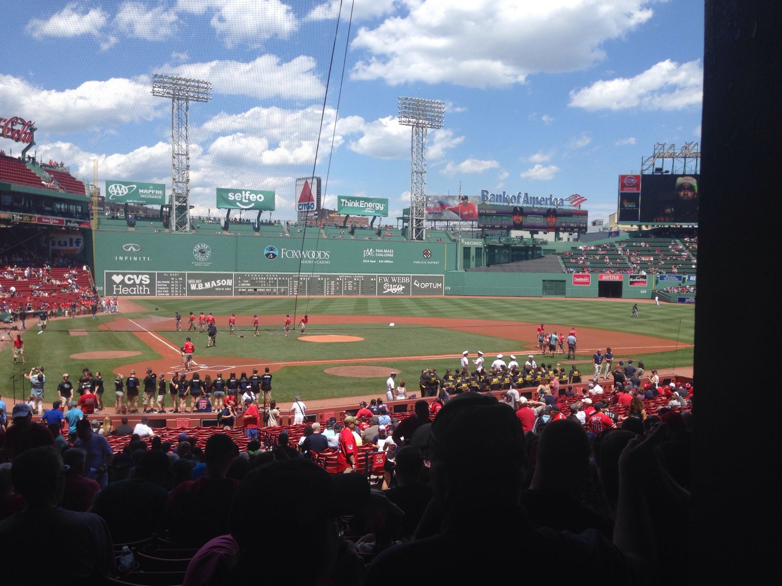 Grandstand 18 at Fenway Park