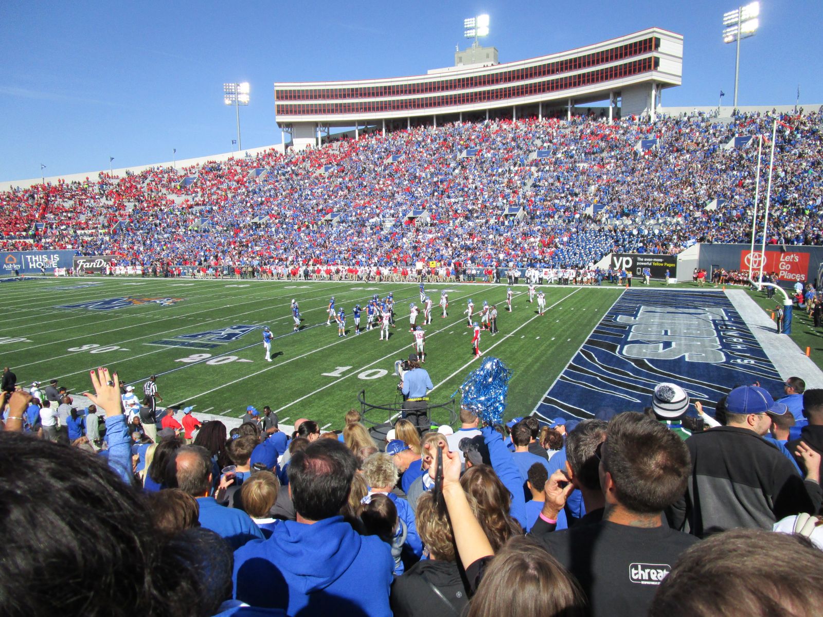 section 132, row 20 seat view  - liberty bowl stadium