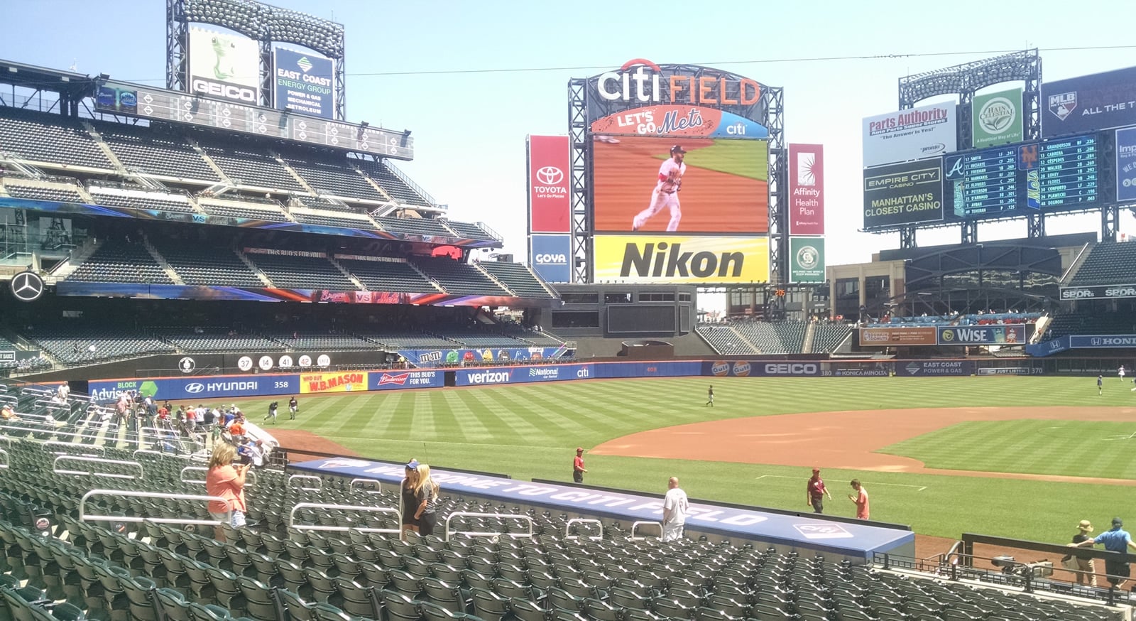 section 121, row 23 seat view  for baseball - citi field
