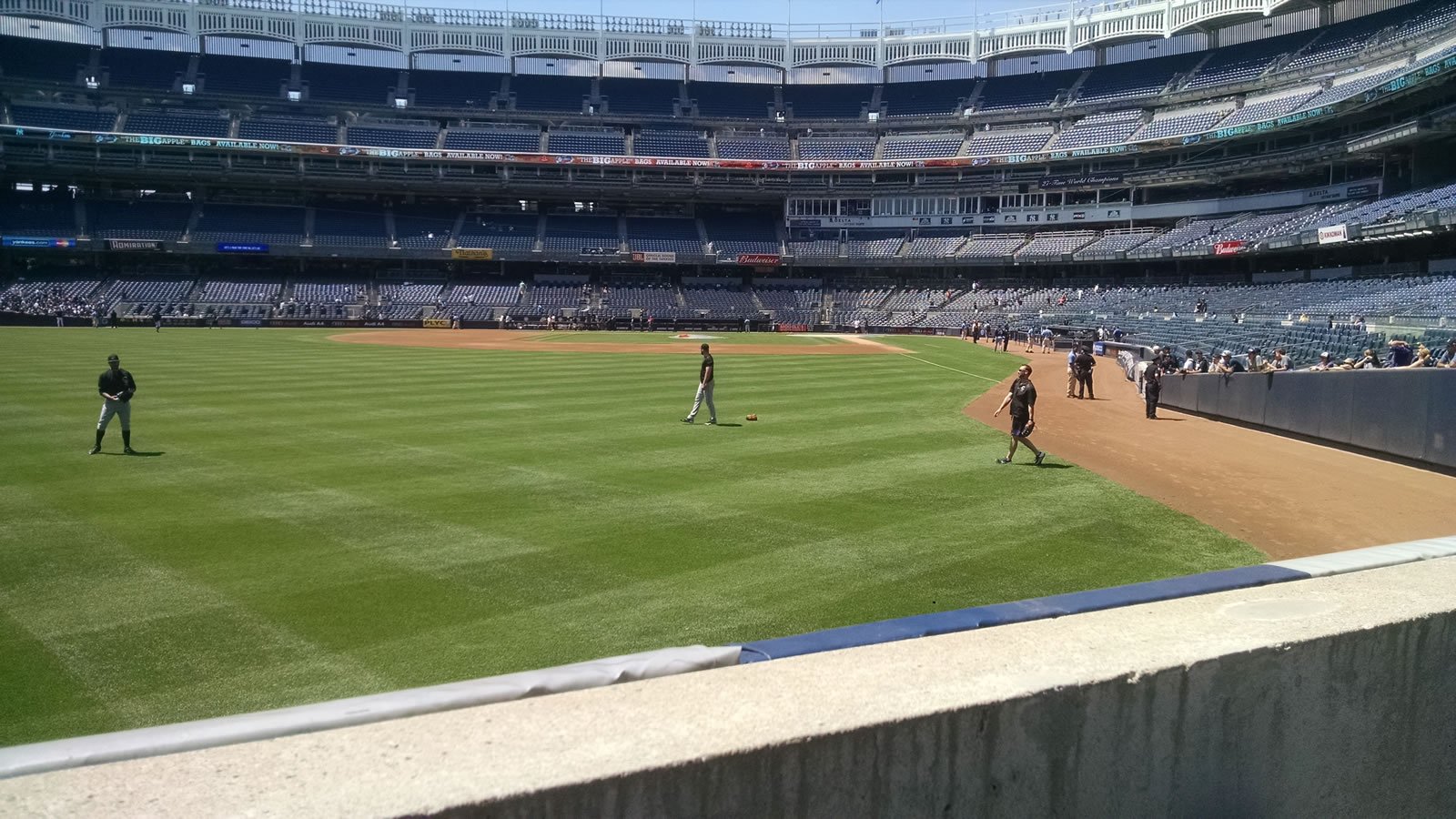 section 133, row 1 seat view  for baseball - yankee stadium