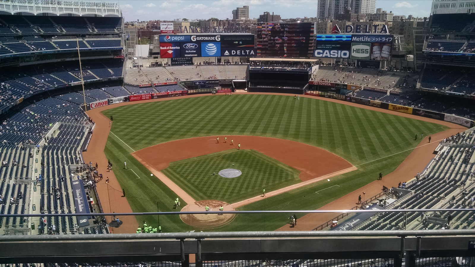 section 420a, row 3 seat view  for baseball - yankee stadium